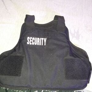 Black Security Vest
